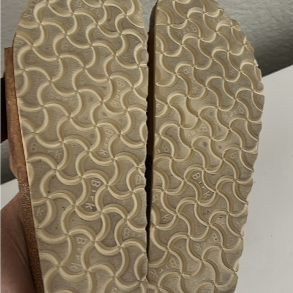 Birkenstock Brown Gold Buckle Sandals - Picture 3 of 3